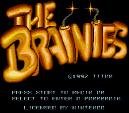 Brainies, The (USA) Title Screen